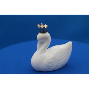 Avon Milk‎ Glass Royal Swan Decanter Vintage